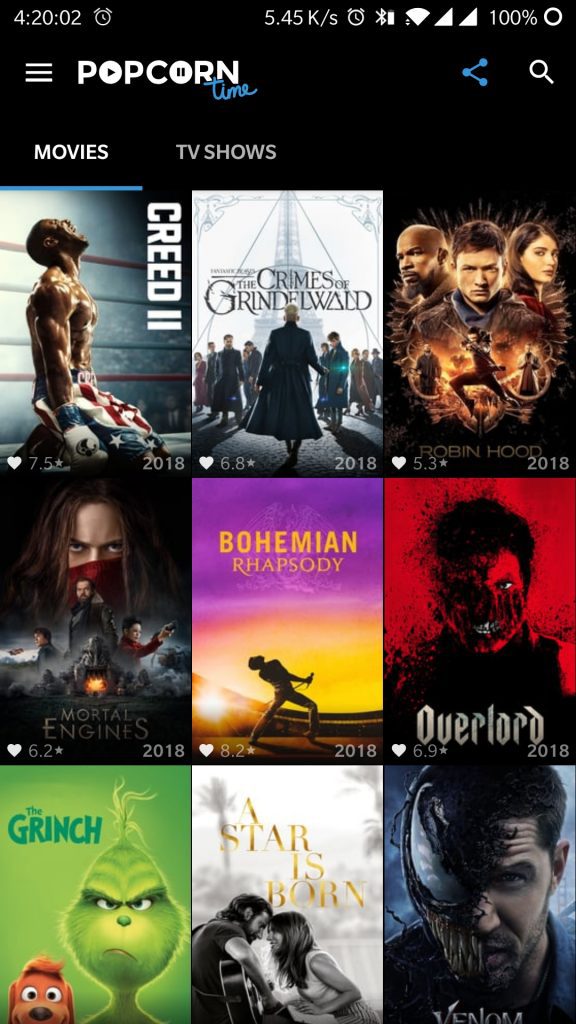 popcorn time android apk latest